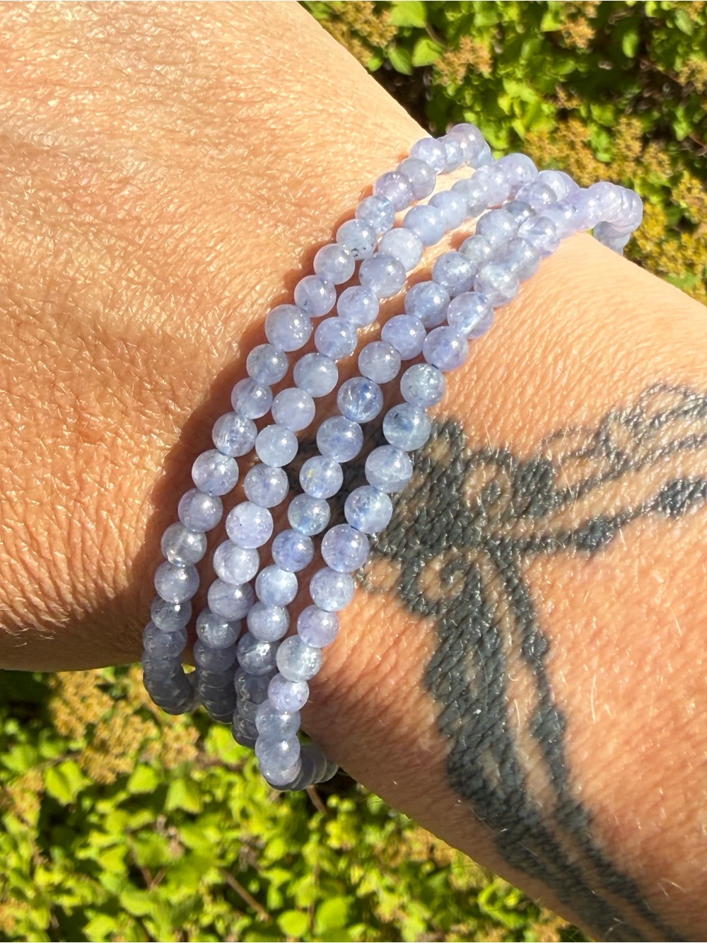 3,5mm Tanzanite Beaded Bracelets